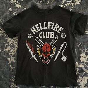 Netflix Black Hellfire Club Kids Tee